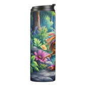 Fizzwiggle, der Regenbogen-Mischief-Sprite. Thermosbecher (Nach links gedreht)