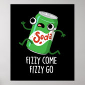 Fizzy Come Fizzy Go Funny Soda Pop Pub Dark BG Poster (Vorne)