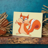 Fizzy das spielerische Eichhörnchen Fotoplatte (Seite)