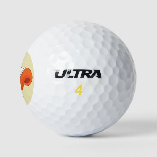 Fizzy das spielerische Eichhörnchen Golfball (Logo)