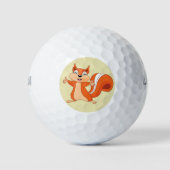Fizzy das spielerische Eichhörnchen Golfball (Vorderseite)