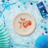Fizzy das spielerische Eichhörnchen Pappteller (Party)
