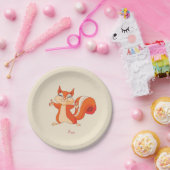 Fizzy das spielerische Eichhörnchen Pappteller (Party)