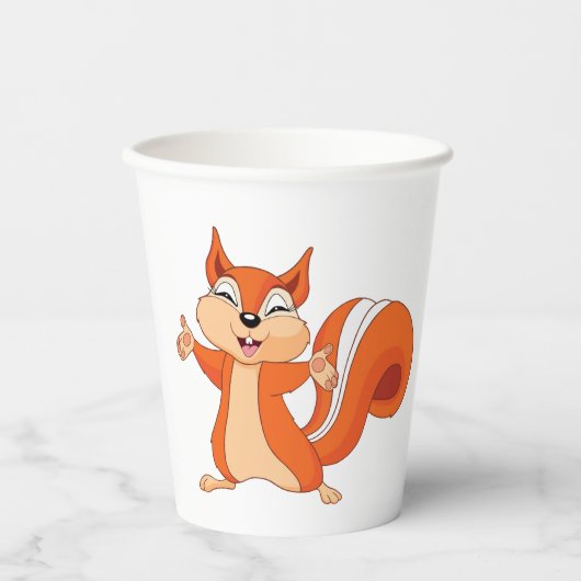 Fizzy den Papiercup für das Eichhörnchen Pappbecher (Vorderseite)