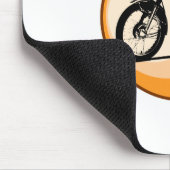 "FIZZY" klassisches Moped Yamahas FS1E Mousepad (Ecke)