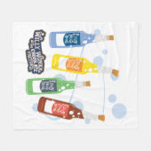 Fizzy Lifting Drink Grafik Fleecedecke (Vorderseite (Horizontal))