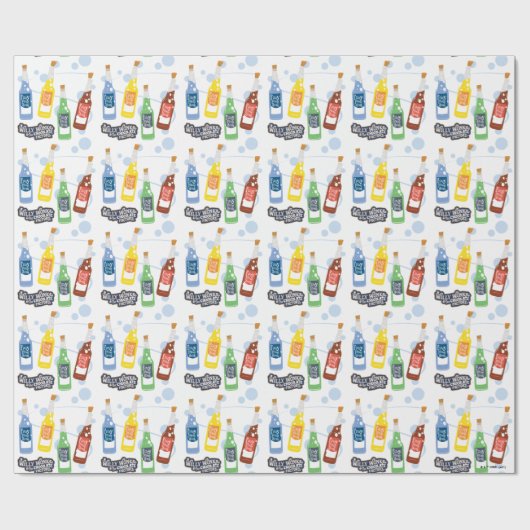 Fizzy Lifting Drink Grafik Geschenkpapier (Flach)