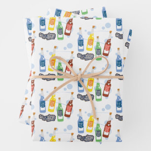 Fizzy Lifting Drink Grafik Geschenkpapier Set