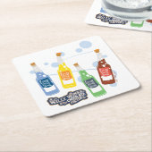 Fizzy Lifting Drink Grafik Rechteckiger Pappuntersetzer (angewinkelt)