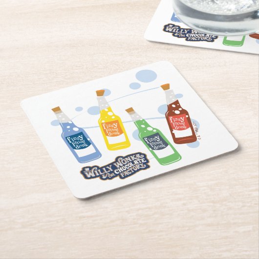 Fizzy Lifting Drink Grafik Rechteckiger Pappuntersetzer (angewinkelt)