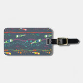 Fizzy Lifting Drink Muster Gepäckanhänger (Vorderseite horizontal)