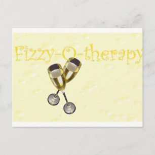Fizzy-o-Therapie-Blasen Postkarte