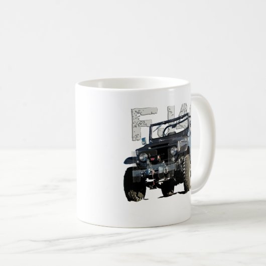 FJ40 Landcruiser Kleid Kaffeetasse (VorderseiteRechts)