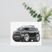 Fj Cruiser Black Car Postkarte (Stehend Vorderseite)