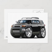 Fj Cruiser Black Car Postkarte (Vorne/Hinten)