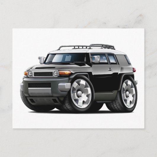 Fj Cruiser Black Car Postkarte (Vorderseite)