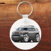 Fj Cruiser Gray Car Schlüsselanhänger (Vorderseite)