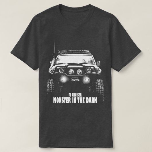 FJ Cruiser Monster im Dunkeln T-Shirt (Design vorne)