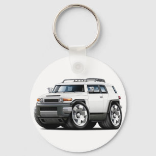 Fj Cruiser White Car Schlüsselanhänger