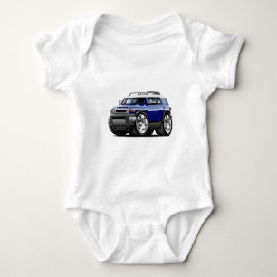 FJ-Kreuzer-dunkelblaues Auto Baby Strampler