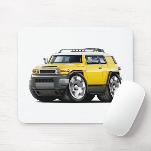 FJ-Kreuzer-Gelb-Auto Mousepad (Mit Mouse)