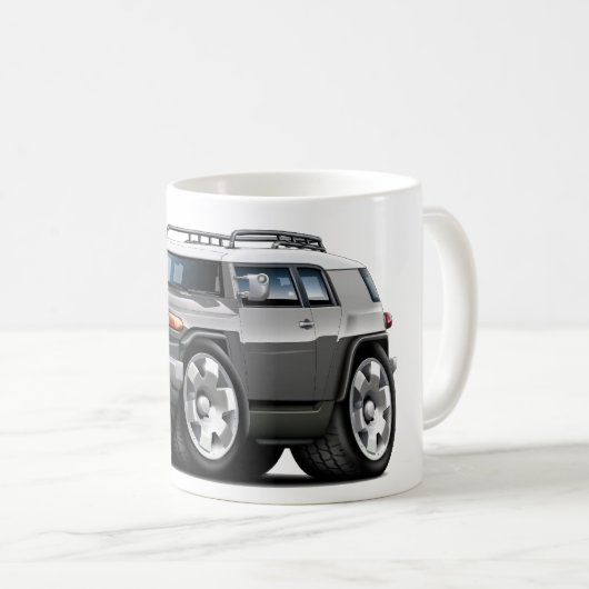 FJ-Kreuzer-Grau-Auto Kaffeetasse (VorderseiteRechts)