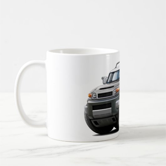 FJ-Kreuzer-Grau-Auto Kaffeetasse (Links)