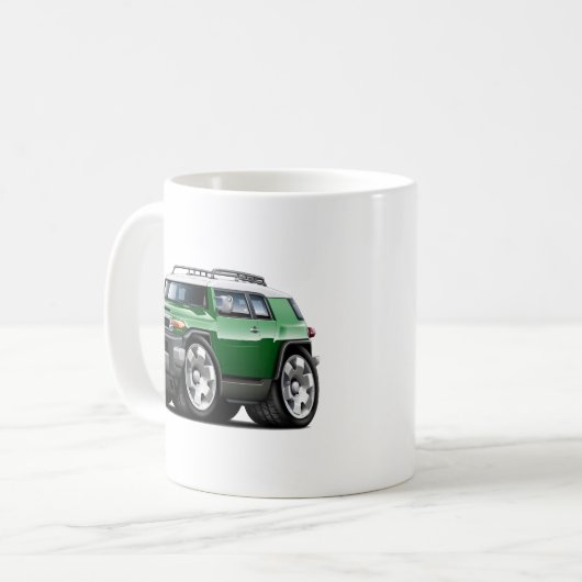 FJ-Kreuzer-Grün-Auto Kaffeetasse (Vorderseite Links)