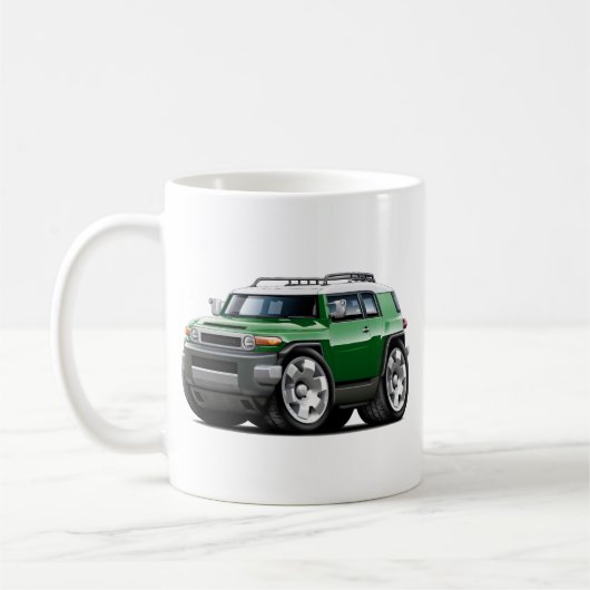 FJ-Kreuzer-Grün-Auto Kaffeetasse (Links)