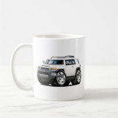 FJ-Kreuzer-Weiß-Auto Kaffeetasse (Links)
