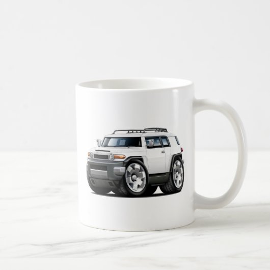 FJ-Kreuzer-Weiß-Auto Kaffeetasse (Rechts)