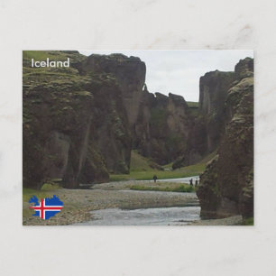 Fjaðrárgljúfur, Südost-Island Postkarte