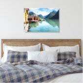 Fjaerlandsfjord-Fjordlandschaft in Norwegen Leinwanddruck (Insitu (Schlafzimmer))