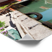 Fjaerlandsfjord-Fjordlandschaft in Norwegen Poster (Ecke)