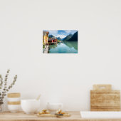 Fjaerlandsfjord-Fjordlandschaft in Norwegen Poster (Küche)