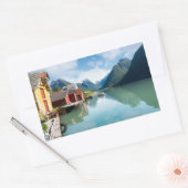 Fjaerlandsfjord-Fjordlandschaft in Norwegen Rechteckiger Aufkleber (Umschlag)