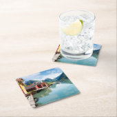 Fjaerlandsfjord Fjordlandschaft in Norwegen Rechteckiger Pappuntersetzer (Vor Ort)