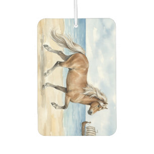 Fjara Isländisches Pferd Aquarell am Strand Autolufterfrischer