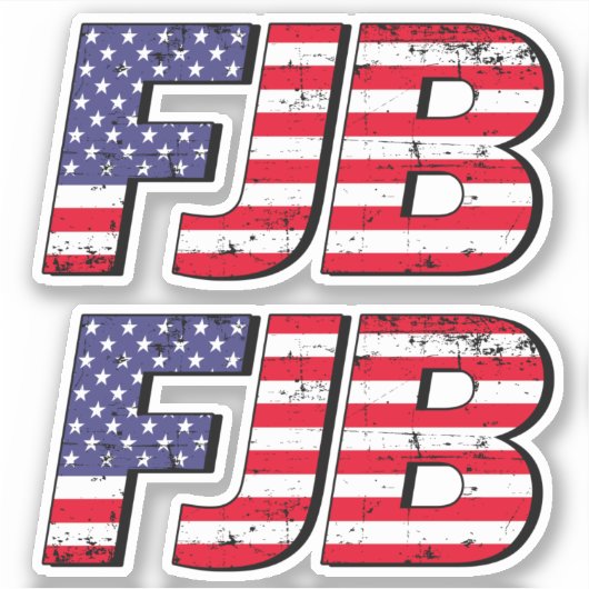 FJB F Biden Funny anti Biden pro Trump 2024 Aufkleber (Vorderseite)