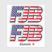FJB F Biden Funny anti Biden pro Trump 2024 Aufkleber (Blatt)