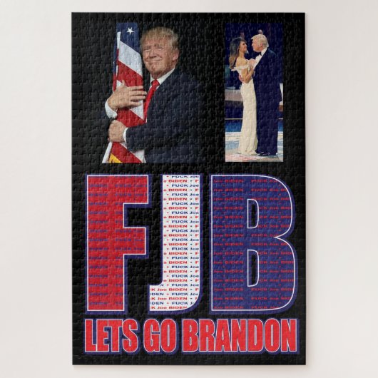FJB - Lass Brandon Präsident Trump Puzzle (Vertikal)