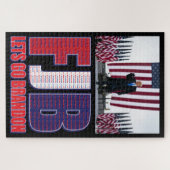FJB - Lass Go Brandon - Präsident Trump Puzzle (Horizontal)