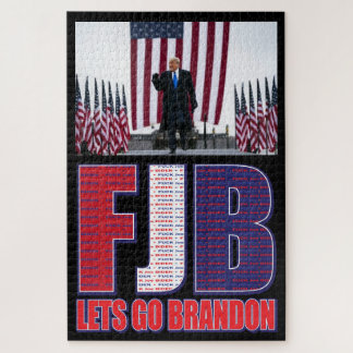 FJB - Lass Go Brandon - Präsident Trump Puzzle