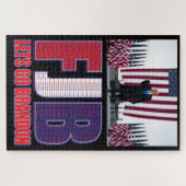 FJB - Lass Go Brandon - Präsident Trump Puzzle (Horizontal)