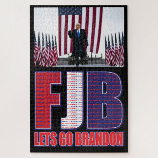 FJB - Lass Go Brandon - Präsident Trump Puzzle