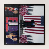 FJB - Lass Go Brandon - Präsident Trump Puzzle (Horizontal)