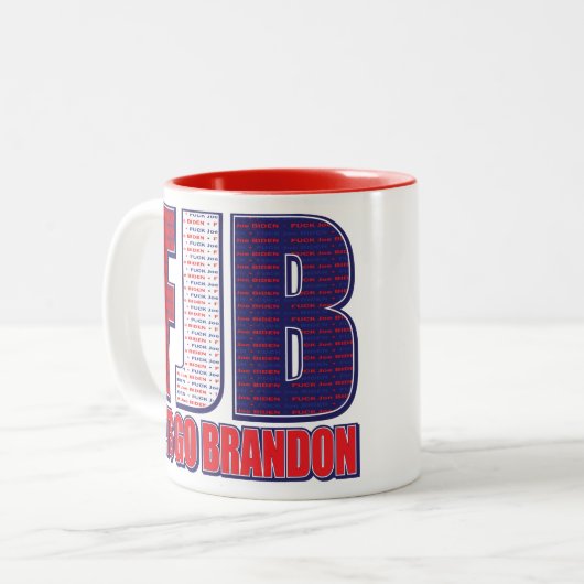 FJB—Lass-Go-Brandon Zweifarbige Tasse (Vorderseite Links)
