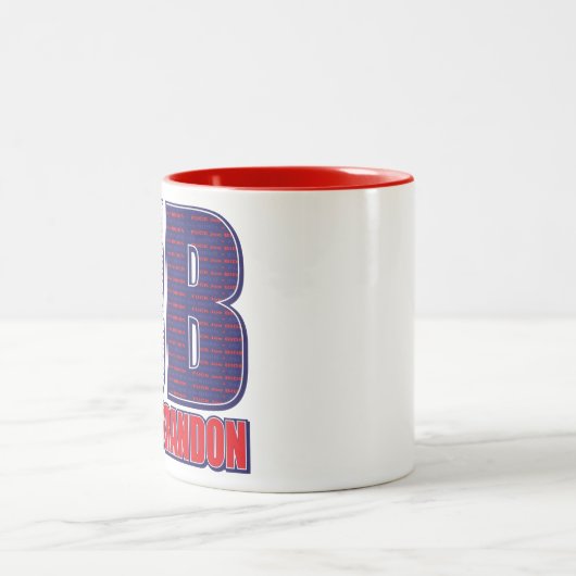 FJB—Lass-Go-Brandon Zweifarbige Tasse (Mittel)