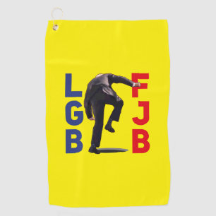 FJB LTGB Let's Go Brandon lustige Anti-Biden Fall Golfhandtuch