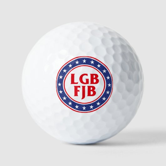 FJB LTGB Let's Go Brandon lustige Anti-Joe Biden Golfball (Vorderseite)